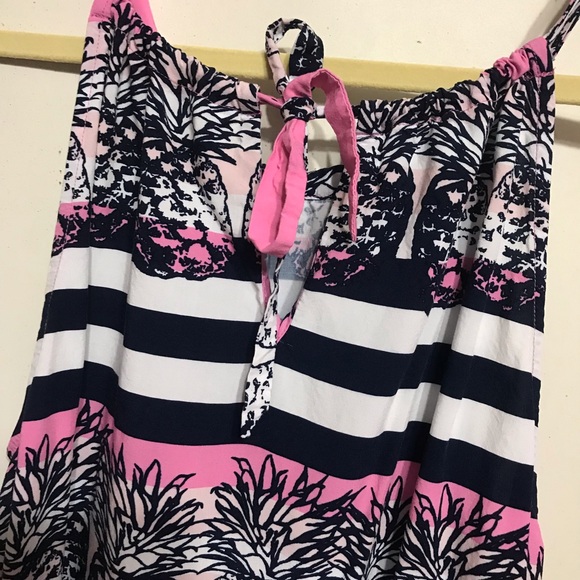 Cute pink and blue pineapple halter top - Picture 7 of 8